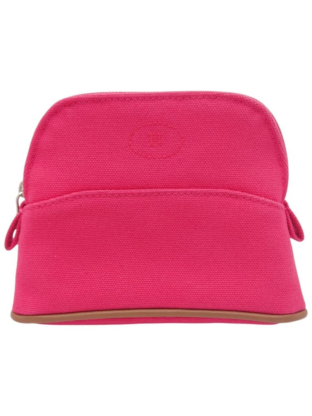 Hermes Bolide Pouch Mini Hibiscus Pink Orange Canvas